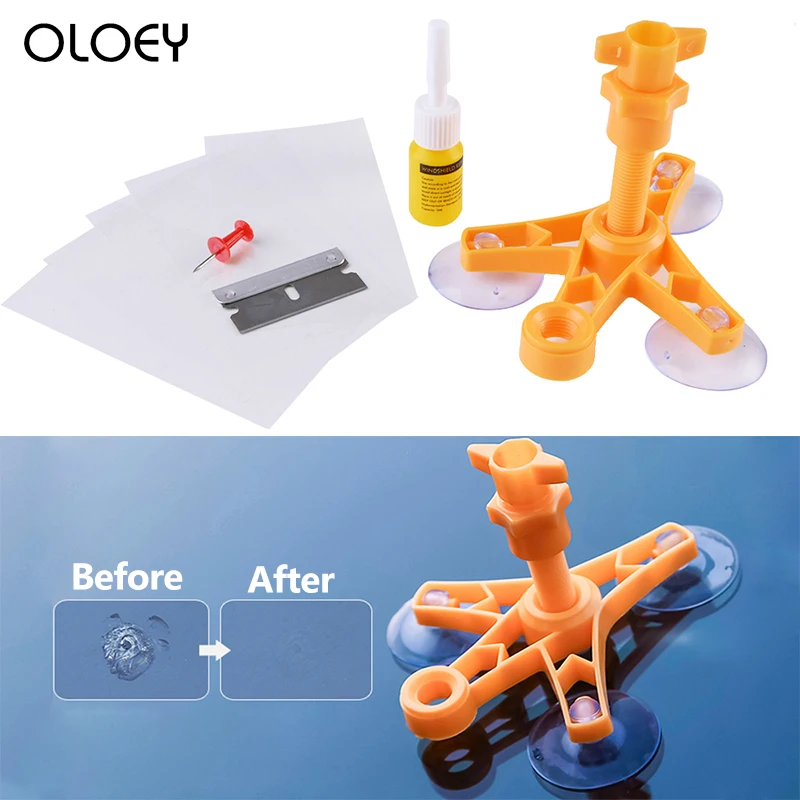 Набор для ремонта ветрового стекла инструмент сделай сам удаления царапин и