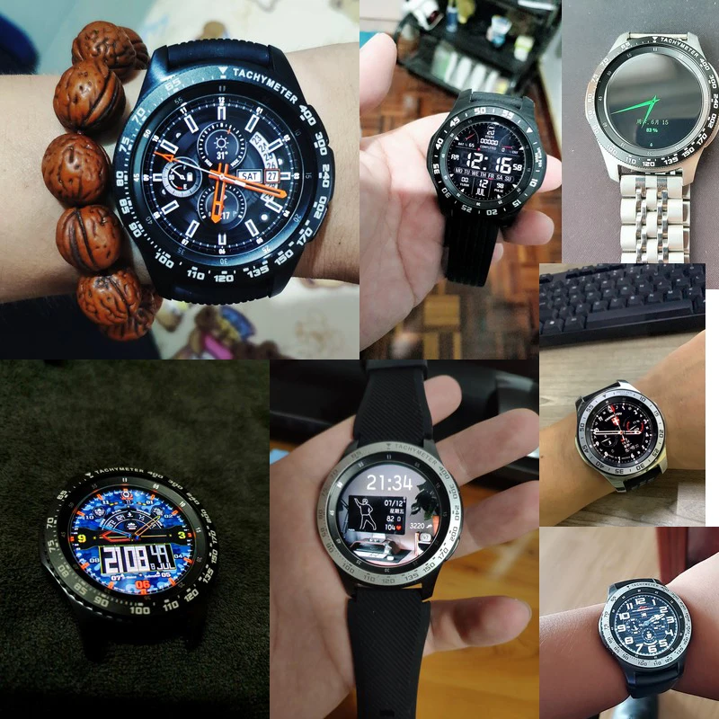 Чехол для умных часов для samsung Galaxy Watch 46 мм 42 мм ободок кольцо аксессуары для умных часов также подходит для Galaxy gear S3
