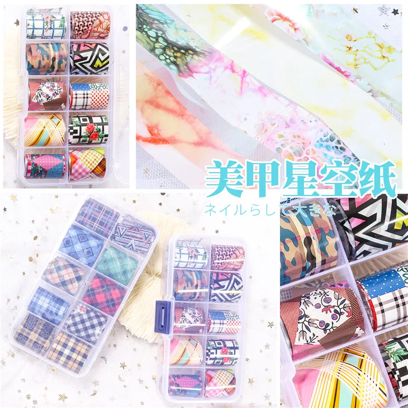 

2.5*100cm new nail art transfer star paper marble flower butterfly snake nail star transfer sticker designer logo