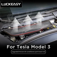 luckeasy car exterior accessories for tesla model3 2017 2019 pgraded version air conditioner port insect net
