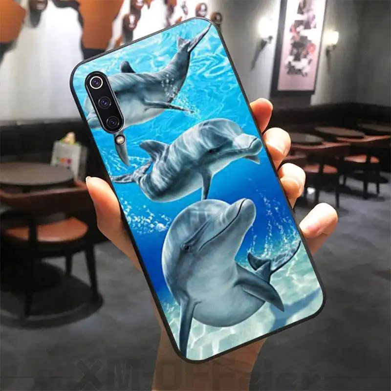 

blue ocean Smart dolphin DIY Phone Case For Xiaomi Mi 9 9T CC9 CC9E 8 SE Pro A2 Lite 6X 5 A3 A1 Max Mix 2 3