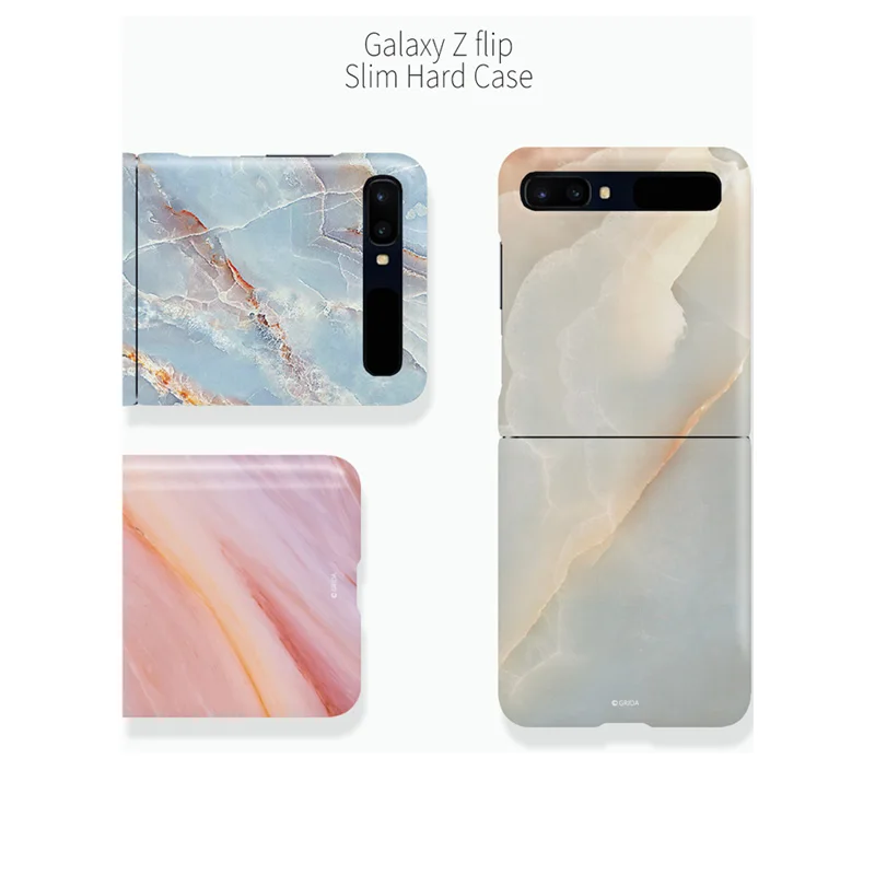 

Marble Phone Case for Samsung Galaxy ZFlip Back Cover Ultra-thin Hard Shell for Samsung Galaxy Z FLIP 5G Classic Back Cover