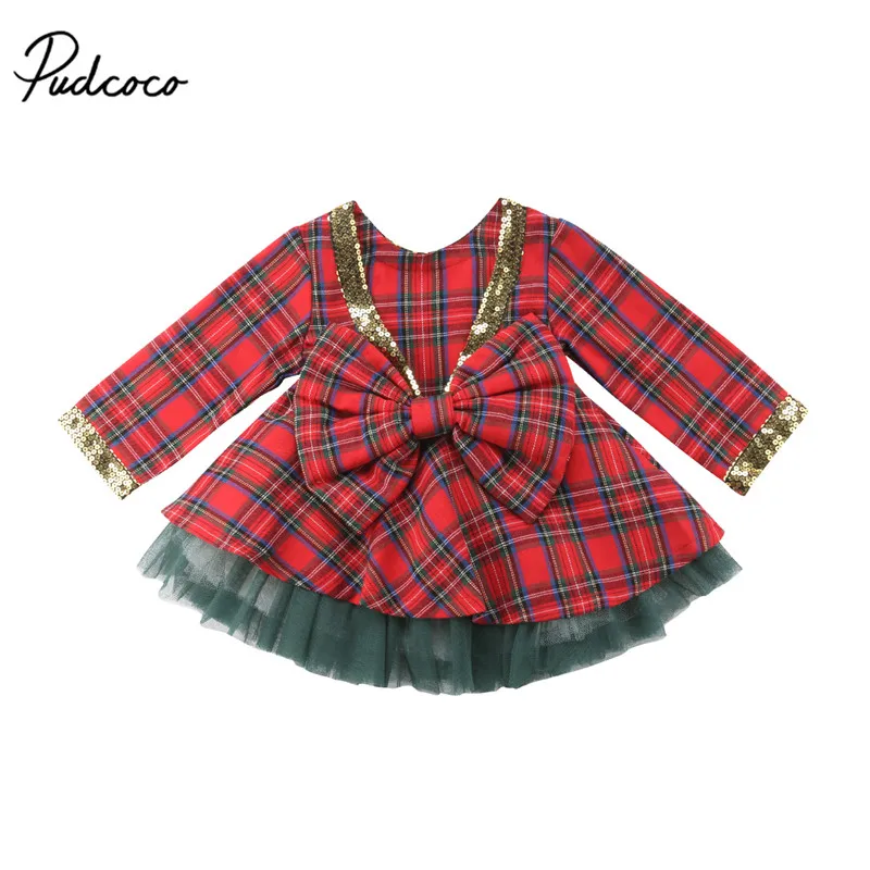 2019 демисезонная одежда для малышей Рождественские дети маленьких девочек