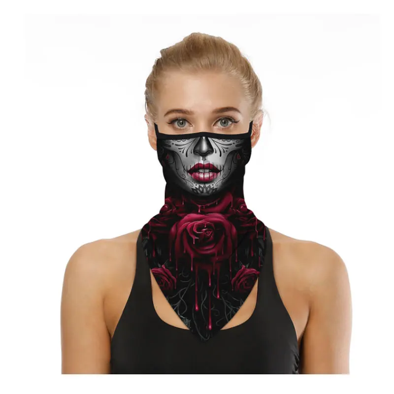 

2020 Party Mask Scarf Women Men Dustproof 3D Magic Bandana Halloween Cosplay Outdoor Face Shield For Adults Masks Foulard