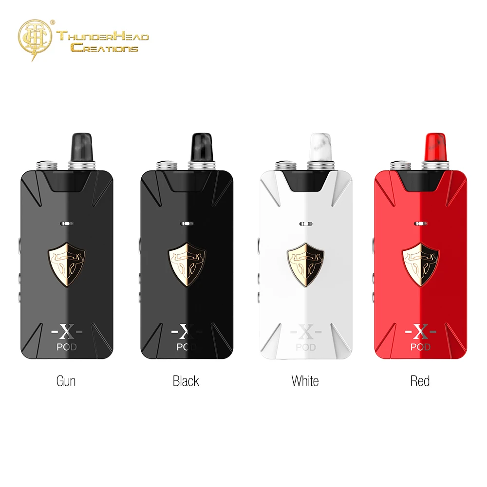 Original THC Tauren X Pod Kit 1000mAh Built-in Battery & 2ml 0.42 Inch OLED Screen E-cig MTL /DTL Vape VS VINCI/ZETA AIO | Электроника
