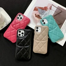 For IPhone 13 12 11 Pro XS Max X XR Plus Luxury Brand Genuine Leather Card Pocket Case Top Quality Phone Cover Accessory Bag For IPhone 13 12 11 Pro XS Max X XR Plus Luxury Brand Genuine Leather Card Pocket Case Top Quality Phone Cover Accessory Bag