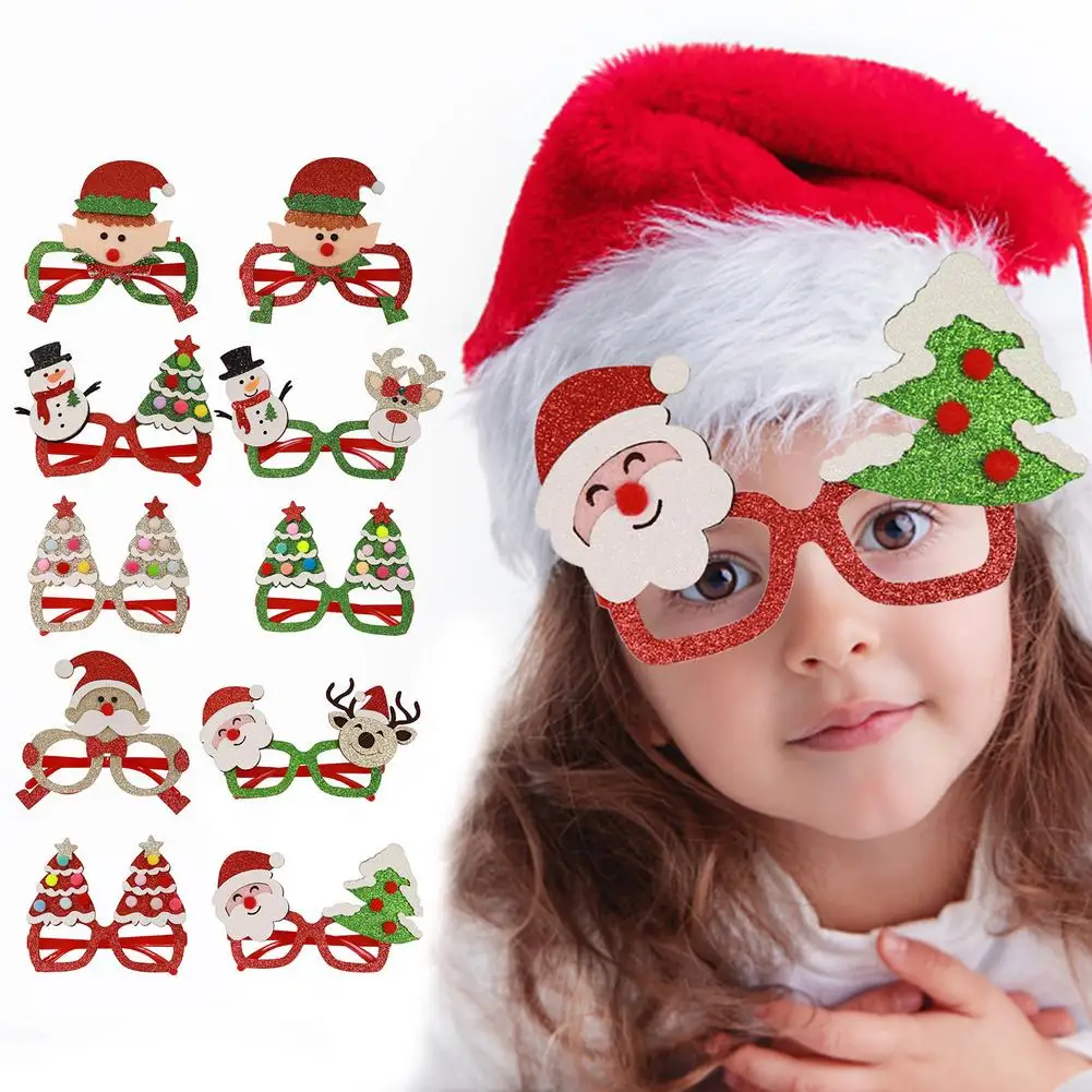 Классические Красивые Рождественские оправы для очков праздничные очки