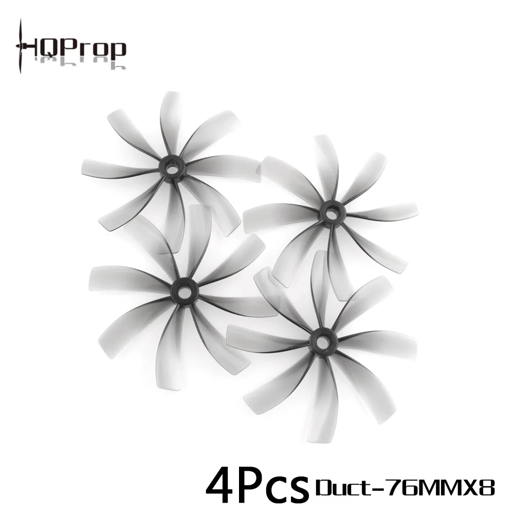 

4PCS NEW HQProp Duct 75mm 6-blade CW CCW 3-inch Grey Propeller Poly Carbonate RC Cinewhoop Ducted Drones FPV Racing Quadcopter