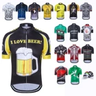 2021 Мужская велосипедная Джерси JPOJPO, летние велосипедные майки с коротким рукавом, рубашки, топ, немецкая команда любителей пива, велосипедная одежда
