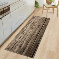 imitation wood grain kitchen mat rectangular absorbent entrance doormat bathroom anti slip mats living room decoration floormat