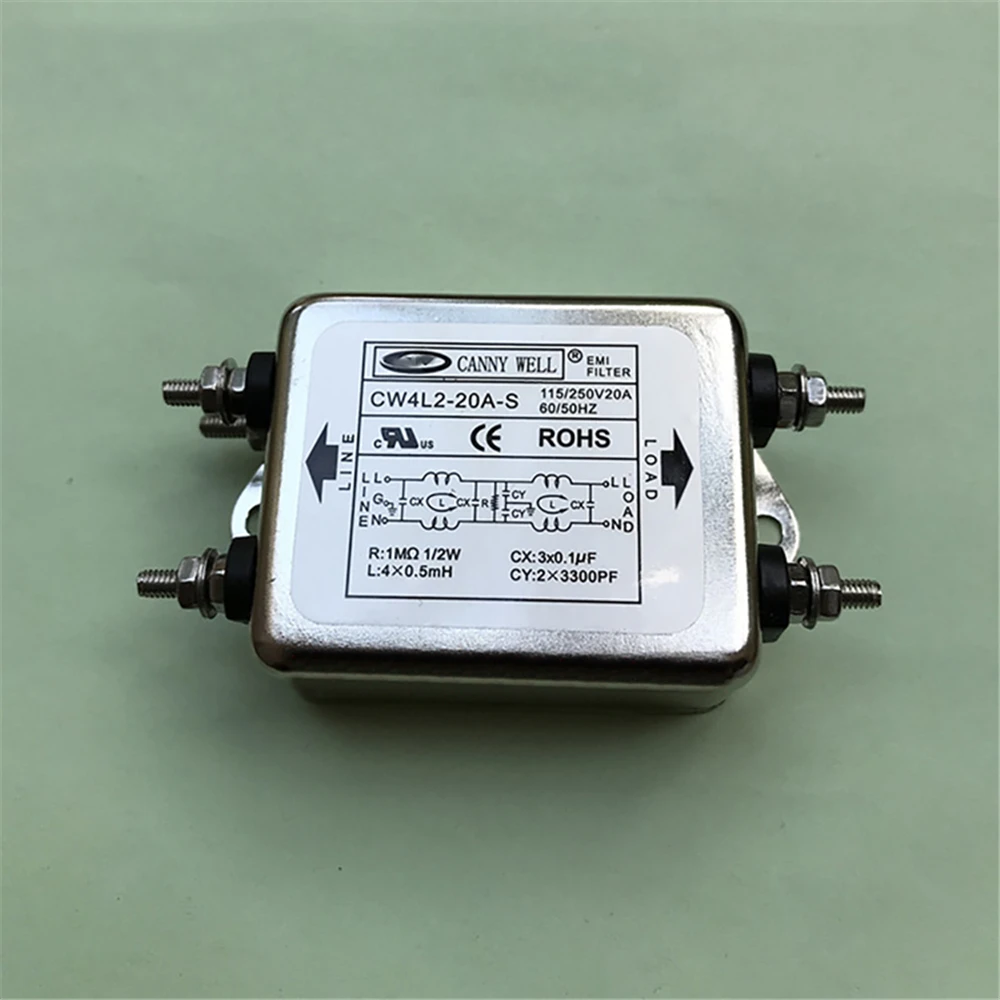 

Easy to Connect Durable CW4L2-10A-S / CW4L2-20A-S 110-250V Two-phase Filter Replacement Power Filter Repair Kits