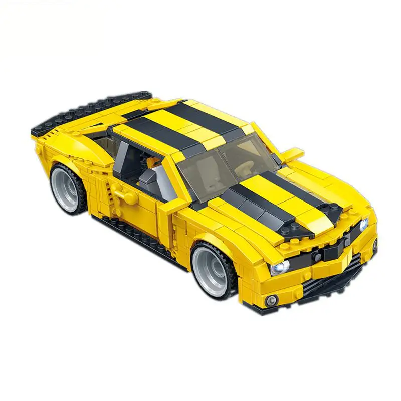 Большие желтые автомобильные блоки роботов 584 шт. Строительный набор кирпичи