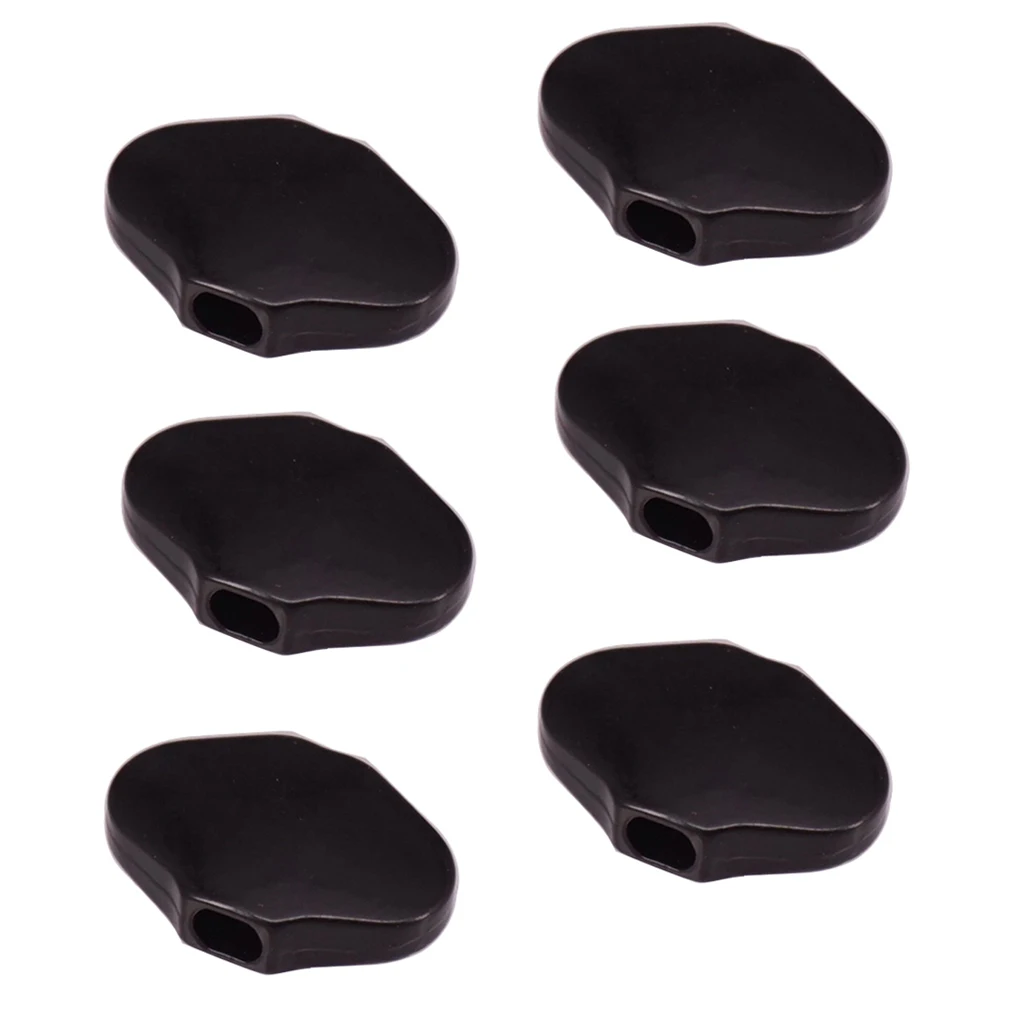 6 шт. черная гитара Тюнинг колышки машина для пришивки пуговиц головки ручки с