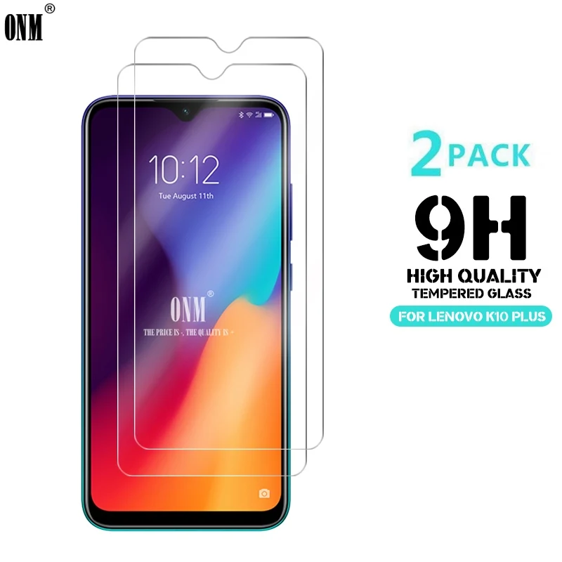 2 шт. закаленное стекло для Lenovo K10 Plus Защитное экрана 2.5D 9 H защитная