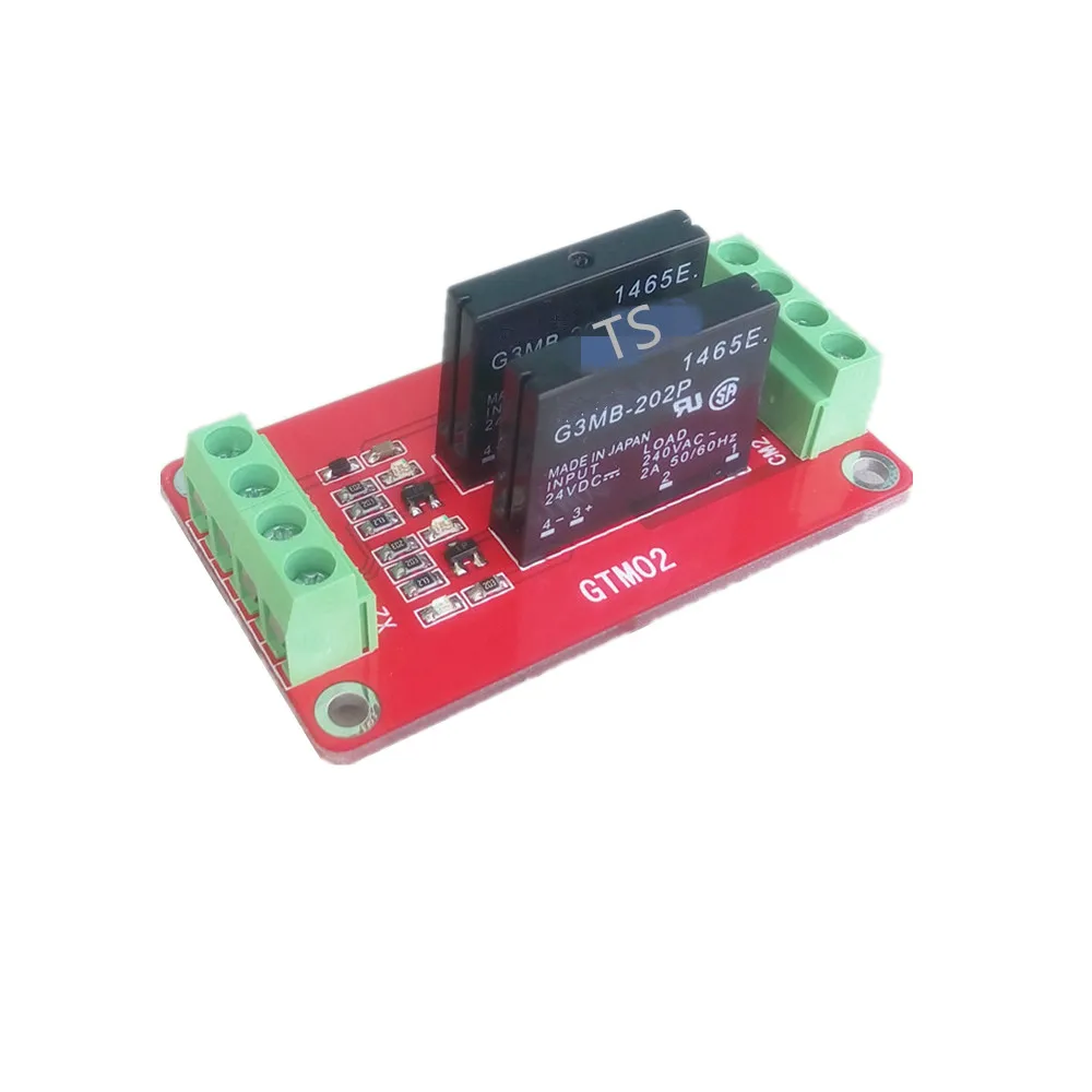 Двухканальный твердотельный релейный модуль GTM02 плата расширения