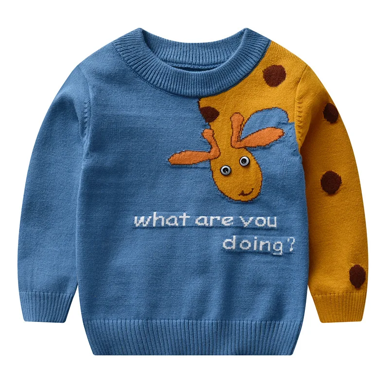 

2020 Baby Boys Sweaters kids Long Sleeve Top Boy cardigan Cotton Pullover Cute Classic Boys Clothes Autumn