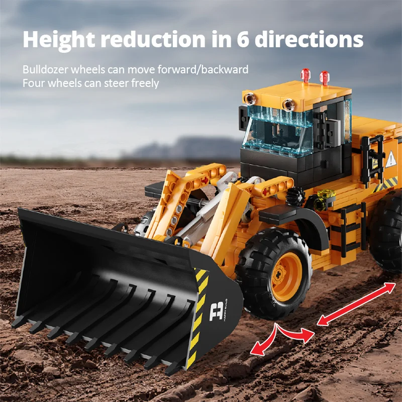 City RC Excavator APP строительные блоки бульдозер кран Дистанционное управление