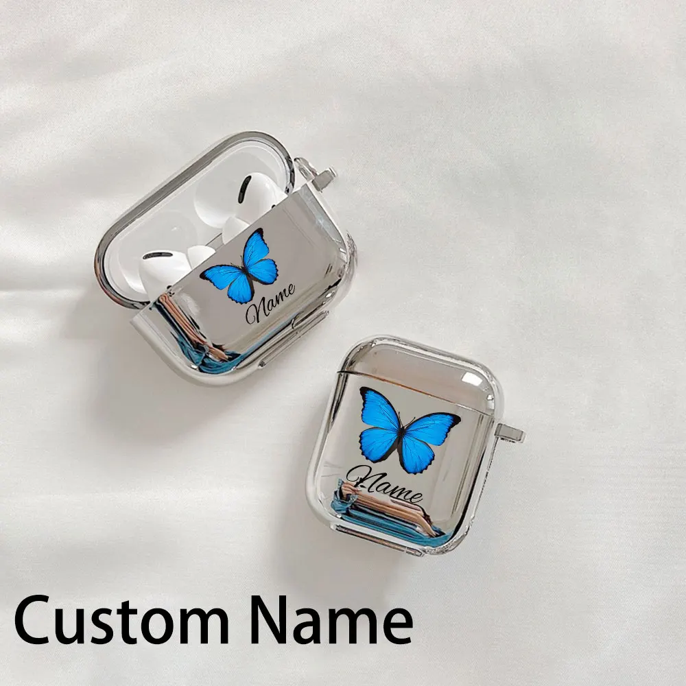 

Personalized Name Case For Apple Airpods 1/2 Cover Protective Earphone Case Headphones Cases Custom Text For Airpods Pro Cover