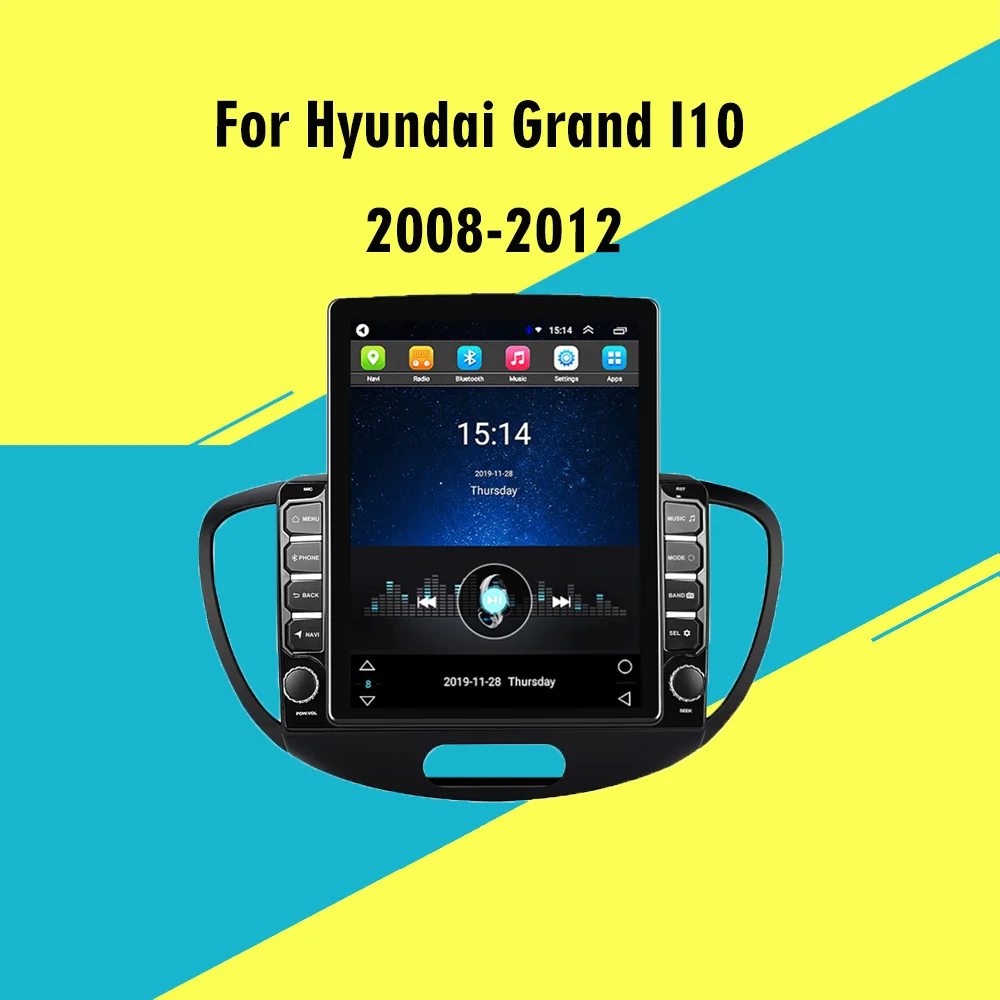 

2 Din 9.7" Tesla Screen Autoradio For Hyundai Grand I10 2014-2017 Car Multimedia Player GPS Navigator Android Stereo Head Unit