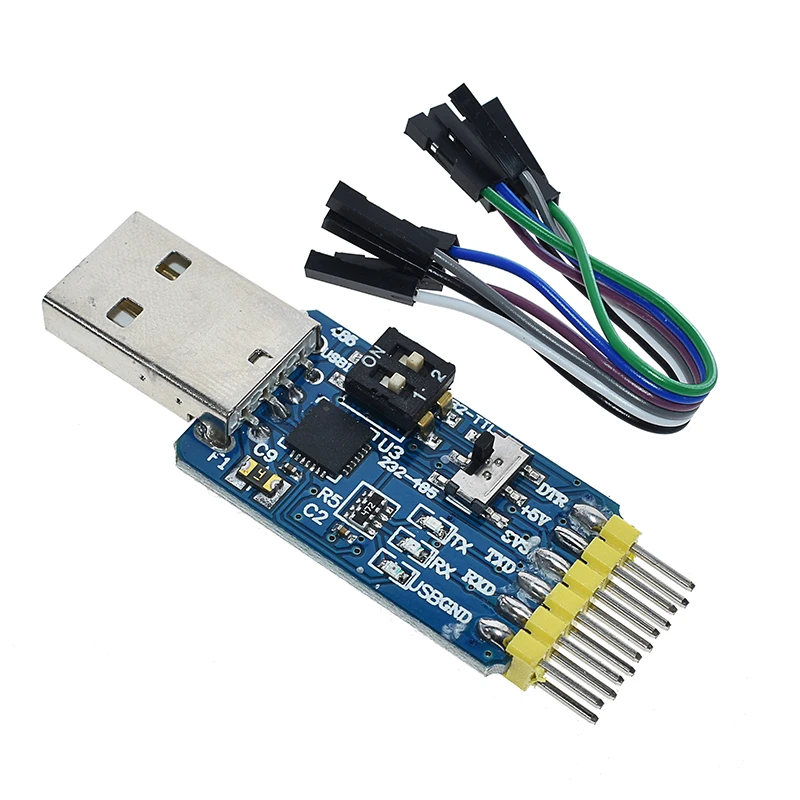 6 in 1 CP2102 CP2102 USB 2,0 UART TTL 5PIN Соединительный модуль последовательный преобразователь STC заменить FT232 CH340 PL2303 - Цвет: 6 in 1 CP2102