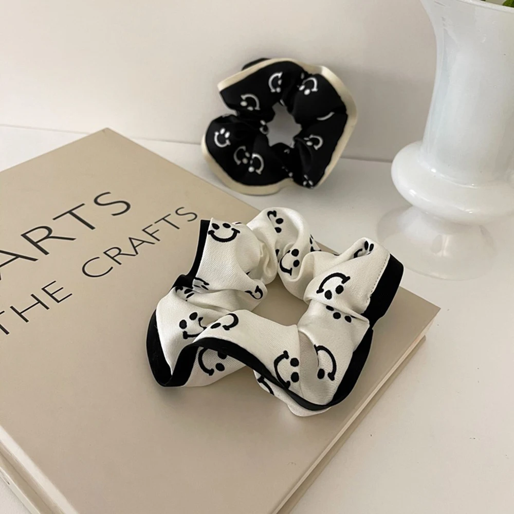 Женская винтажная резинка для волос с улыбкой и принтом| |