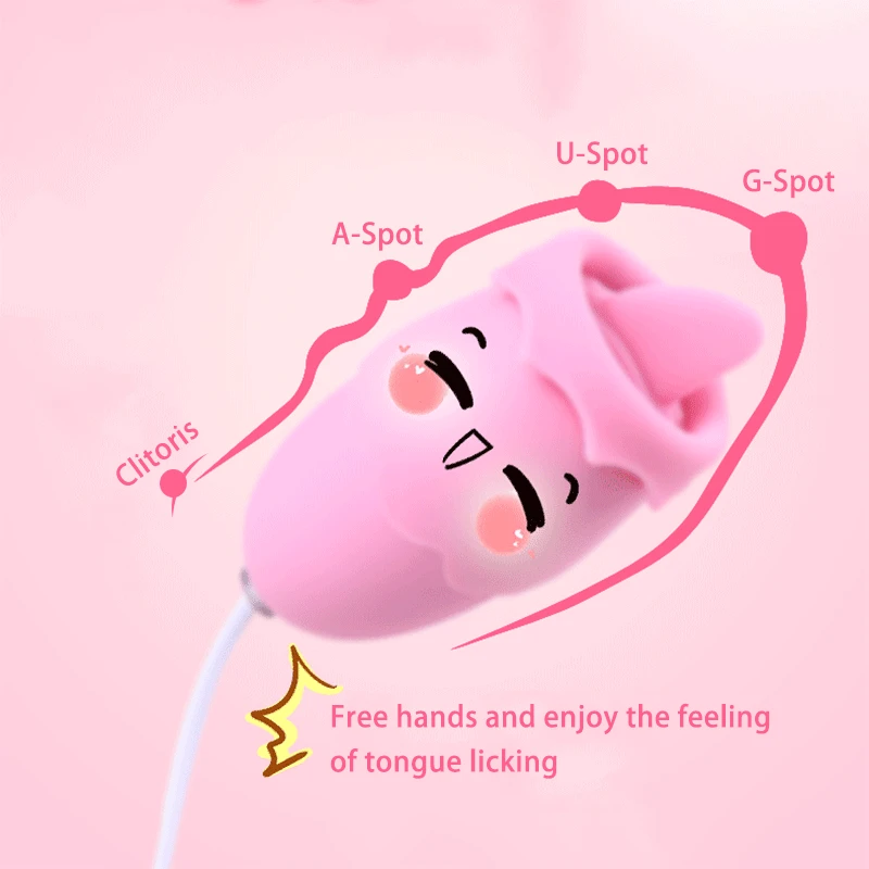 Вибрирующее яйцо для лизания языка секс игрушки женщин USB Перезаряжаемый