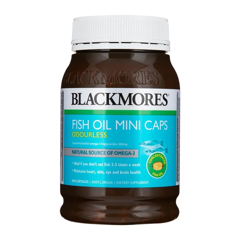 

Капсулы для рыбного масла без запаха BLACKMORES, 400 капсул