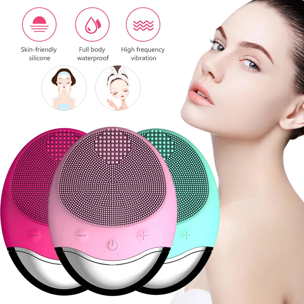 Щетка для очищения лица электрическая Профессиональная щетка мытья инструмент
