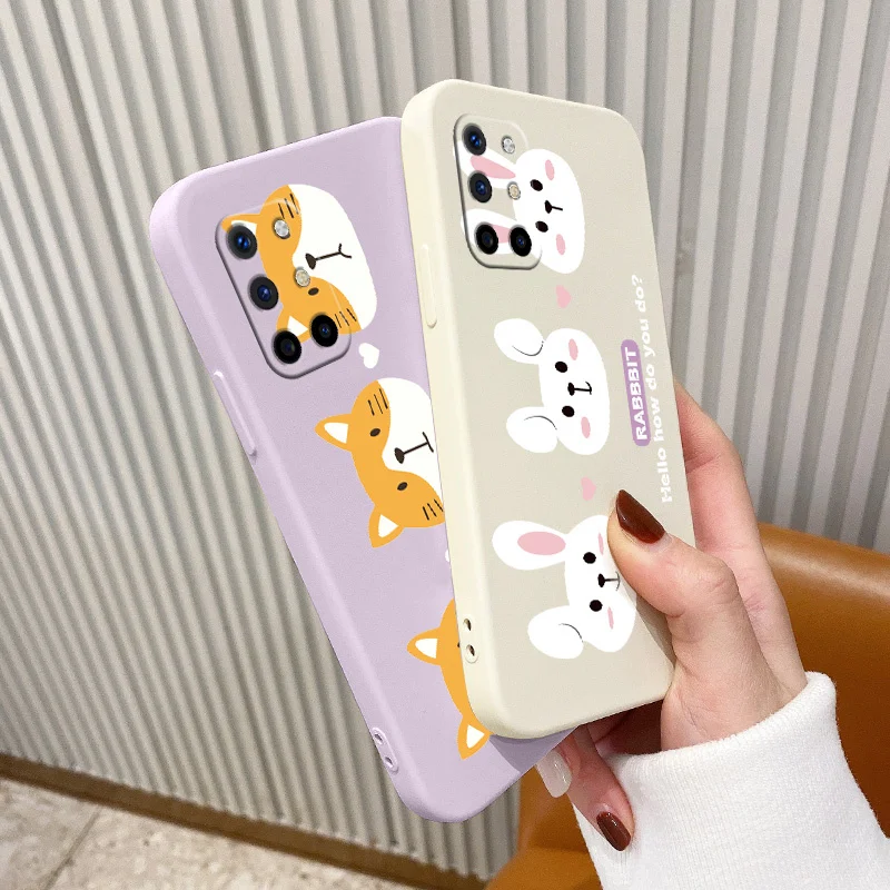 

Three Puppies Square Liquid Silicone Camera Lens Protection Case For Oneplus 8t 9 9pro 9r pro Soft Phone Cover Case Coque