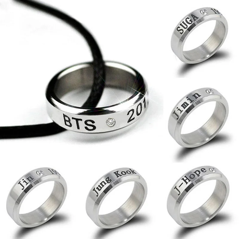 2020 Jimin модное Ювелирное кольцо для мужчин титановые стальные кольца с буквами