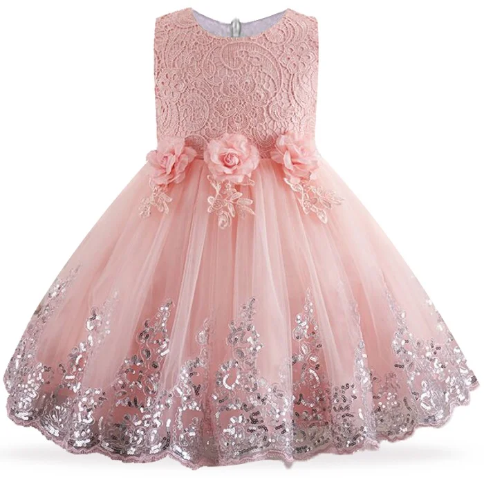 Shrimp pink Vestidos de fiesta de noche; бальное платье принцессы для маленьких девочек; кружевное платье подружки невесты с цветочным узором для свадебной вечеринки; платья для выпускного вечера - Цвет: Shrimp pink