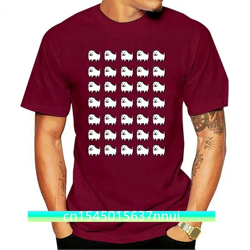 

New Funny T-shirt Undertale Annoying Dog Tshirt Men Round Collar T Shirt Thanksgiving Day Sans Game Tees Short Sleeve Cotton Top