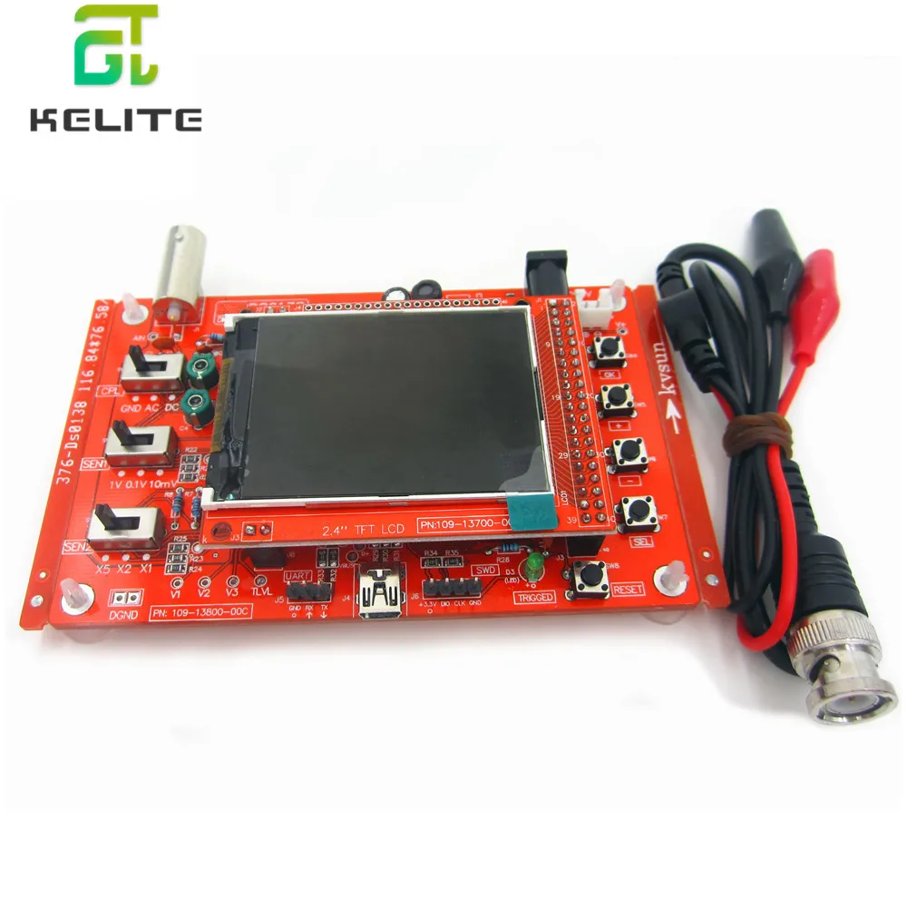 DSO138 2 4 &quotTFT Ручной карманный цифровой осциллограф набор сделай сам детали +