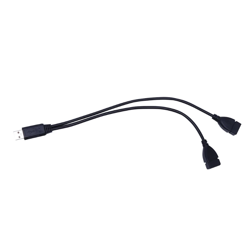 1 шт. кабельный концентратор USB 2 0 Тип A штекер на двойных разъема Y сплиттер для