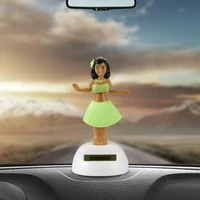 car ornament automobiles decoration dancing hula girl swinging bobble toy gifts auto interior home decor solar girls accessories