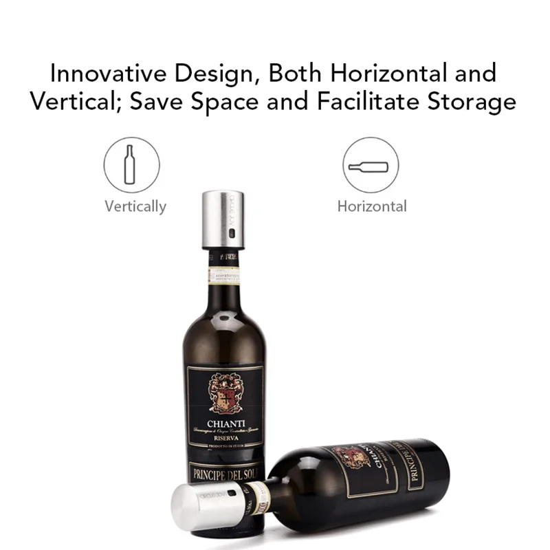 Круглая пробка для винной бутылки Joy с функцией вакуумной памяти из пищевой