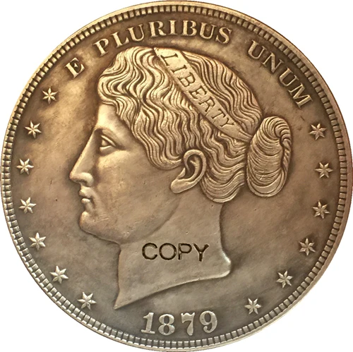 Фото 1879 долларов сша 1 долл. копия монет типа 4|coin copy|coin coinscoin dollar |