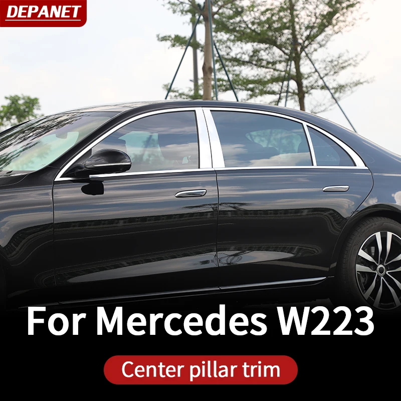 

maybach Center pillar window trim for Mercedes w223 S series class 2021 2022 covers trim S400 S450 S550 amg supplies accessories