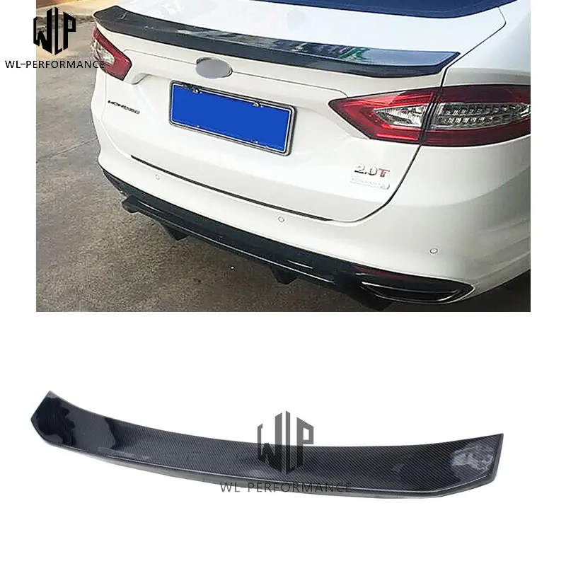 Mondeo углеродное волокно задние крылья багажник спойлер автомобильный комплект