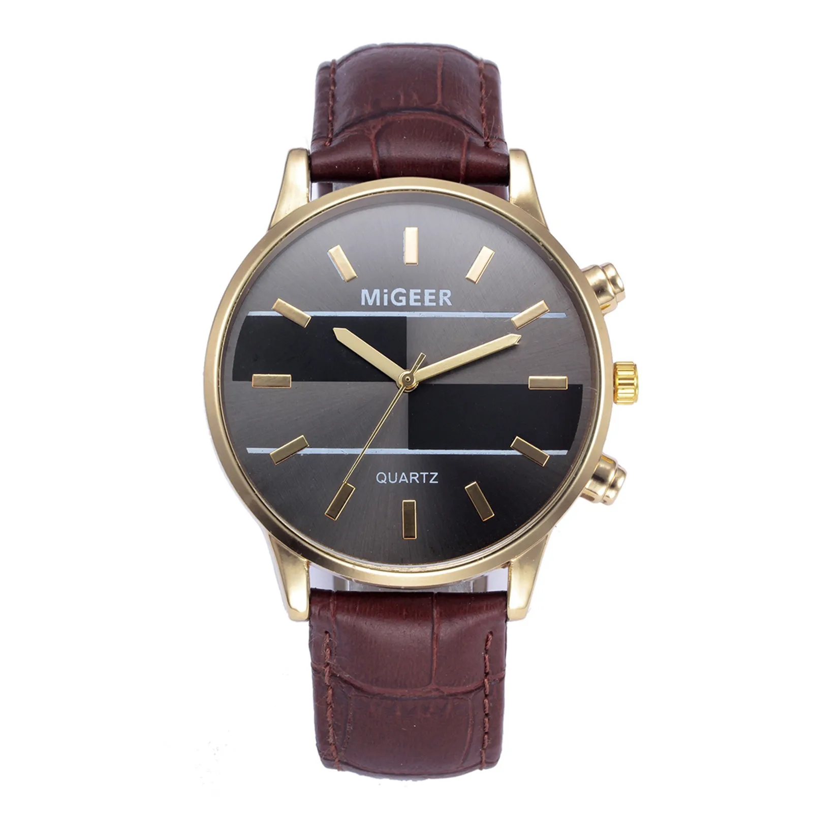 

Unsiex Watches Casual Quartz Watch For Men And Women Leather Band New Strap Analog Wristwatch Relogio Feminino Relogio Masculino