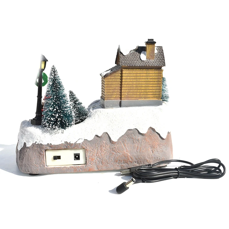 

Luminescent Small House Music LED Light Driven Lighting Christmas Christmas Scene Village Cottage Town Decor