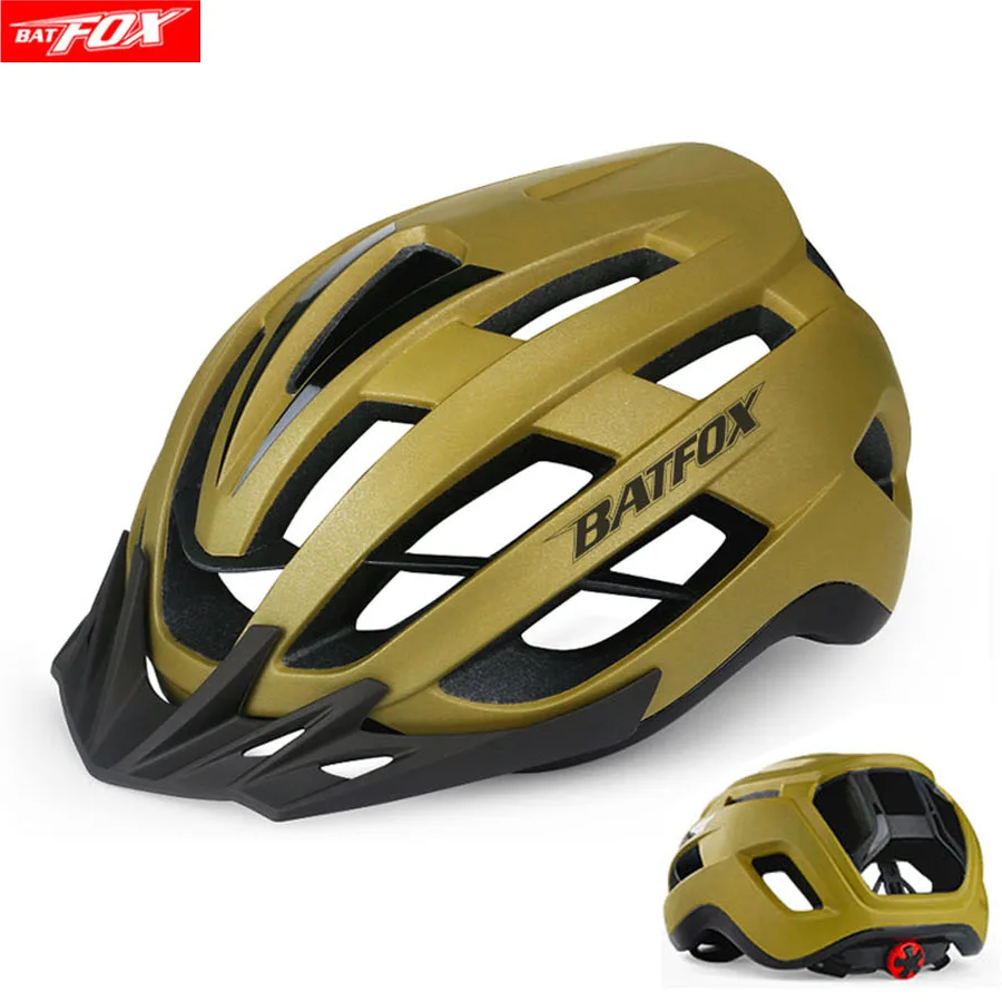 

Велосипедный шлем BATFOX, противоударный шлем для горных велосипедов, ультралегкий, цельнолитой, L 56-62 см
