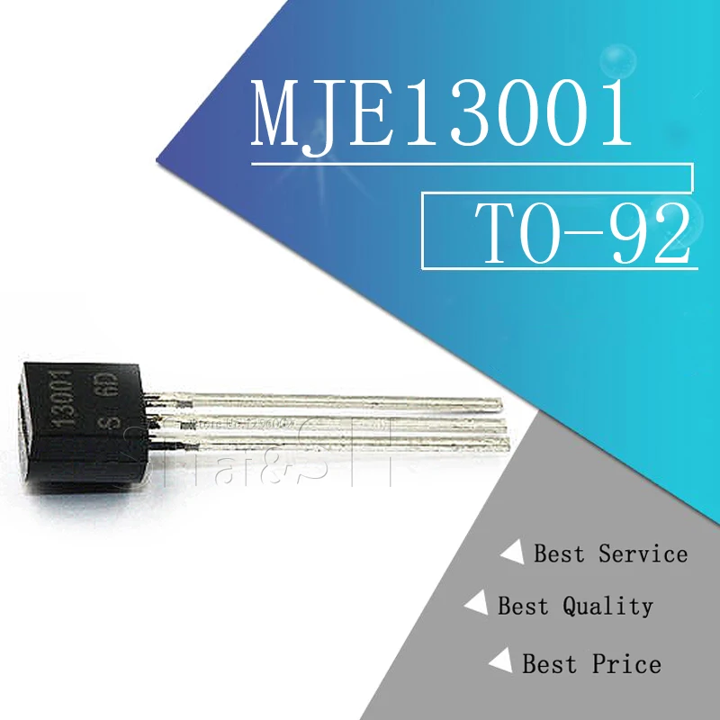 100 шт. MJE13001 TO 92 13001 TO92 E13001 Новый триодный транзистор|Транзисторы| |