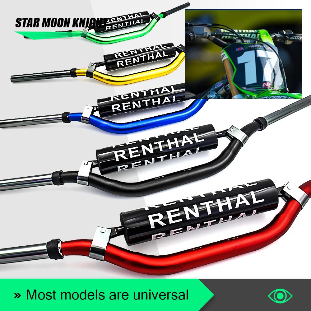 Руль для мотоцикла RENTHAL 1/8 дюйма 28 мм 7075 CNC CRF YZF KLX RMZ EXC | Автомобили и мотоциклы