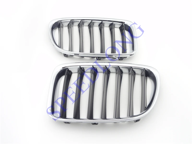 2 шт./пара Передняя верхняя бленда kindey хромированный гриль для BMW X1 серии E84 2010