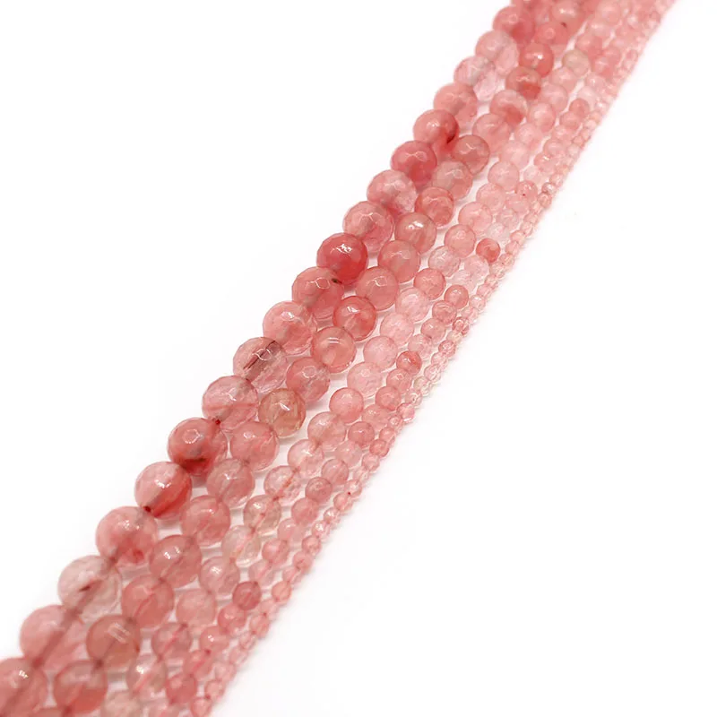 Бусины из красных кристаллов арбуза граненые 4/ 6/8/для самостоятельного