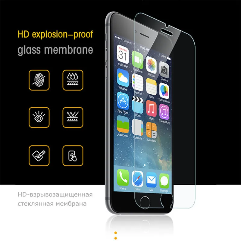 Закаленное стекло для iphone 11 Pro Max X XR XS Max 6 6S 7 8 Plus полное покрытие Защита экрана для iphone 11 pro max стеклянная пленка