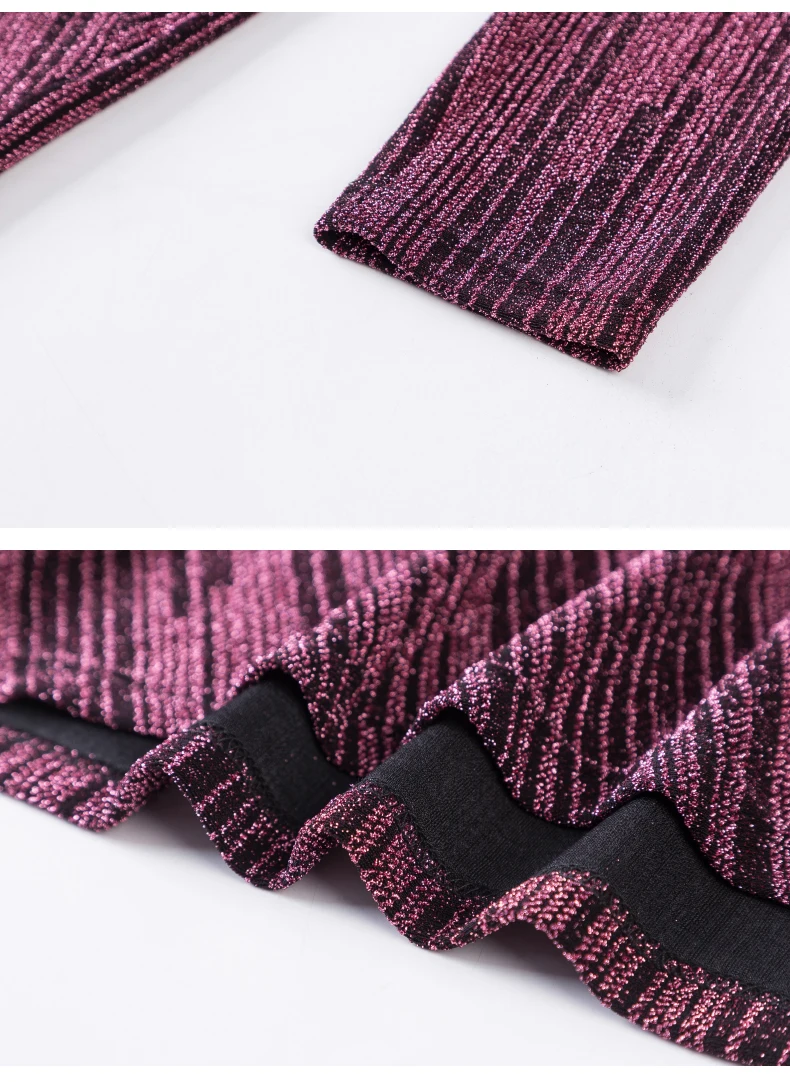 

Spring New Casual 2021 Long Sleeve Elastic Knitted Dress for Women