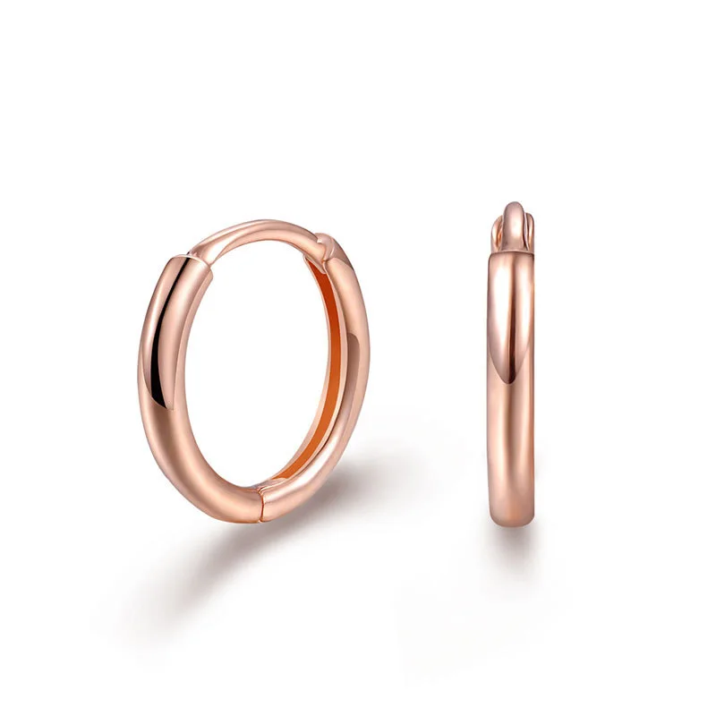 Классические глянцевые серьги кольца для пирсинга из настоящего натурального