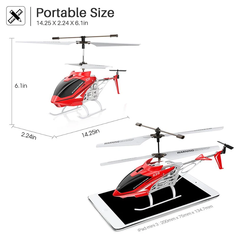SYMA S39 RC вертолет анти шок 3 CH дистанционного Управление Fly игрушки с Hover удержания